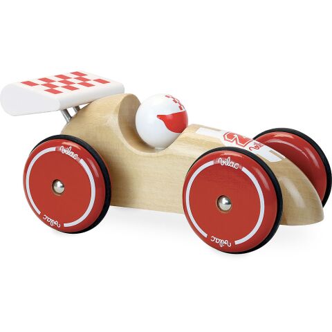 Vilac Racing Auto XL natur mit weißem Flügel